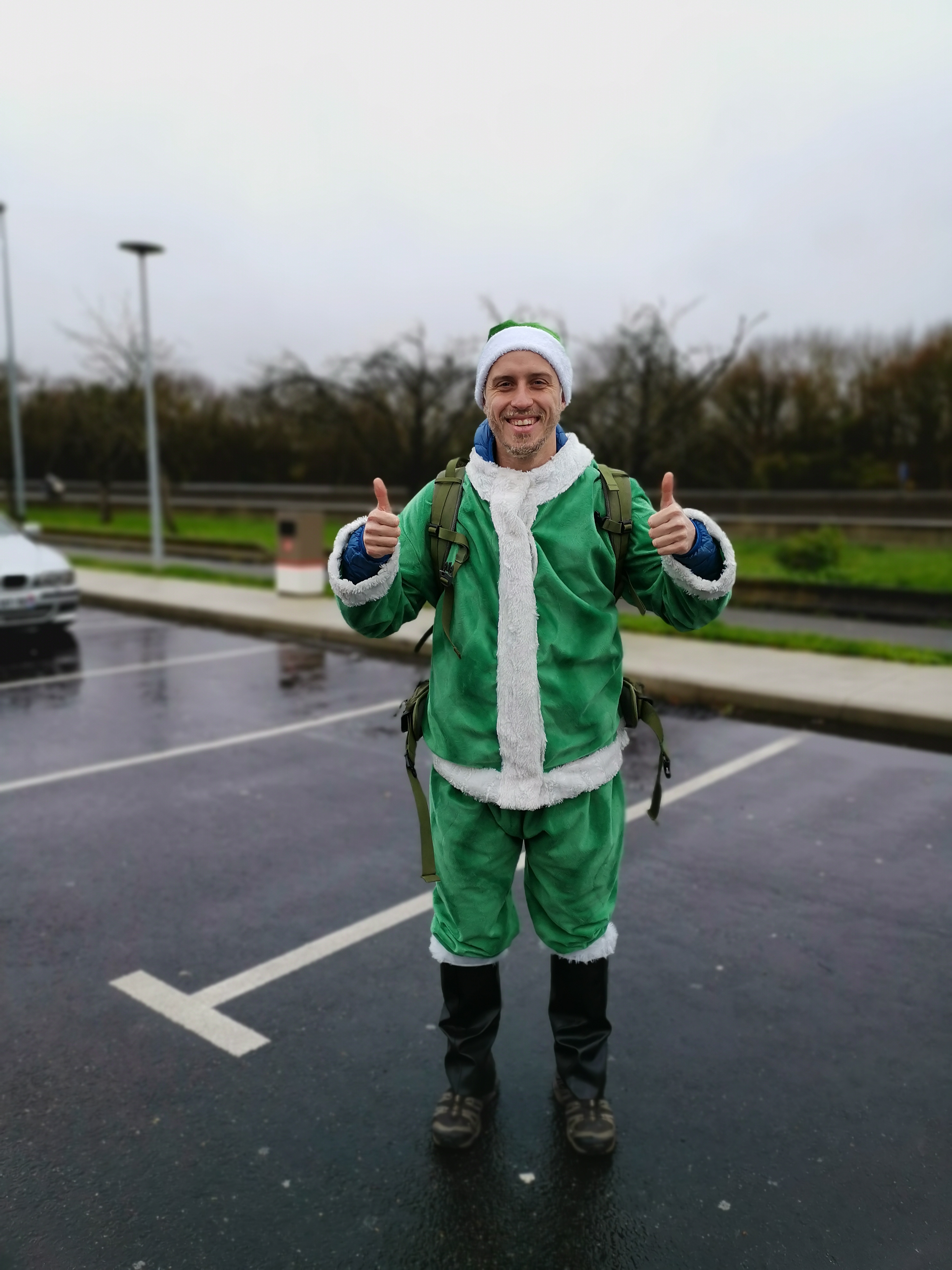 Tour de France Père Noël vert (solidarité)