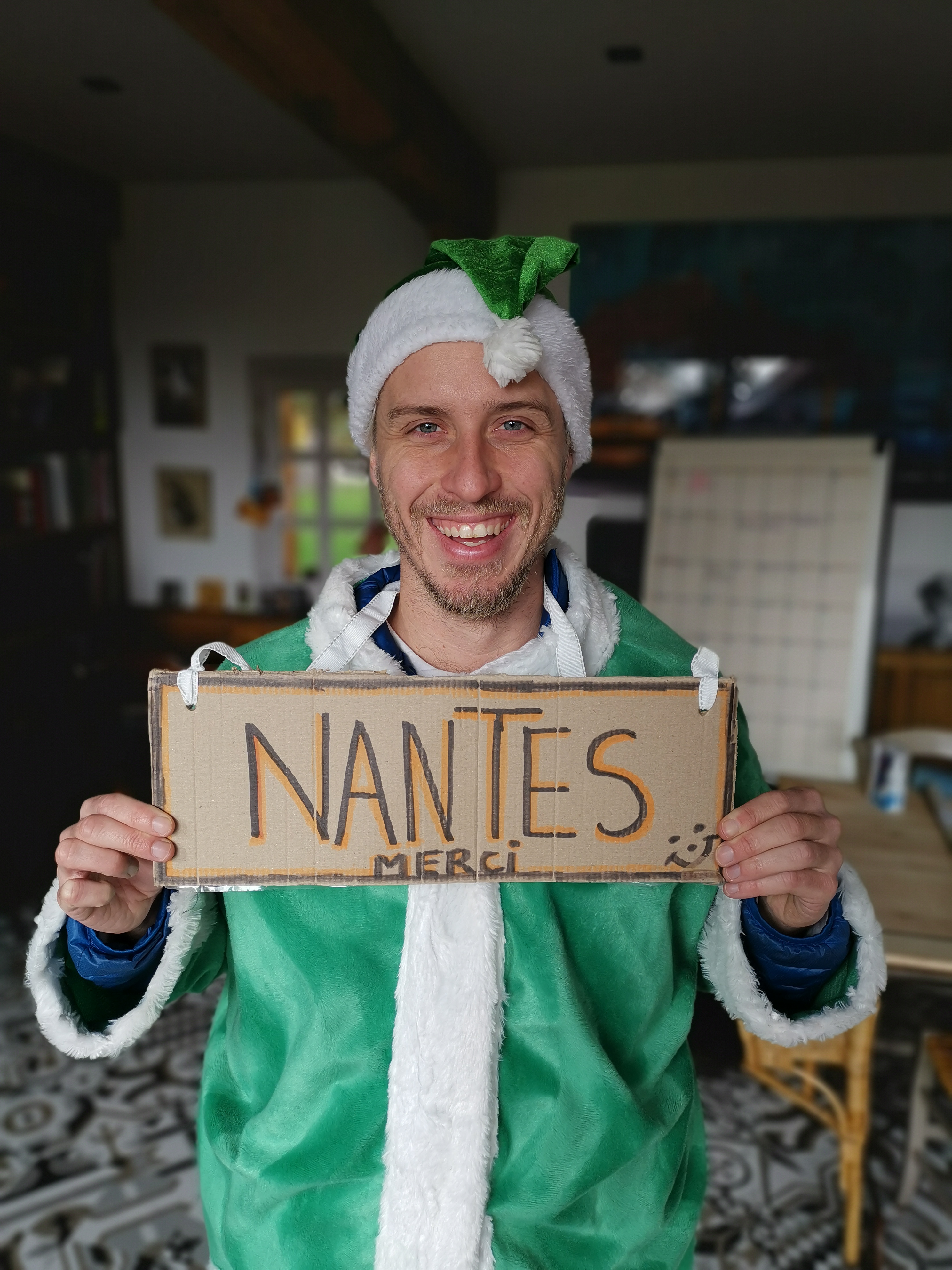 Tour de France Père Noël vert (solidarité)