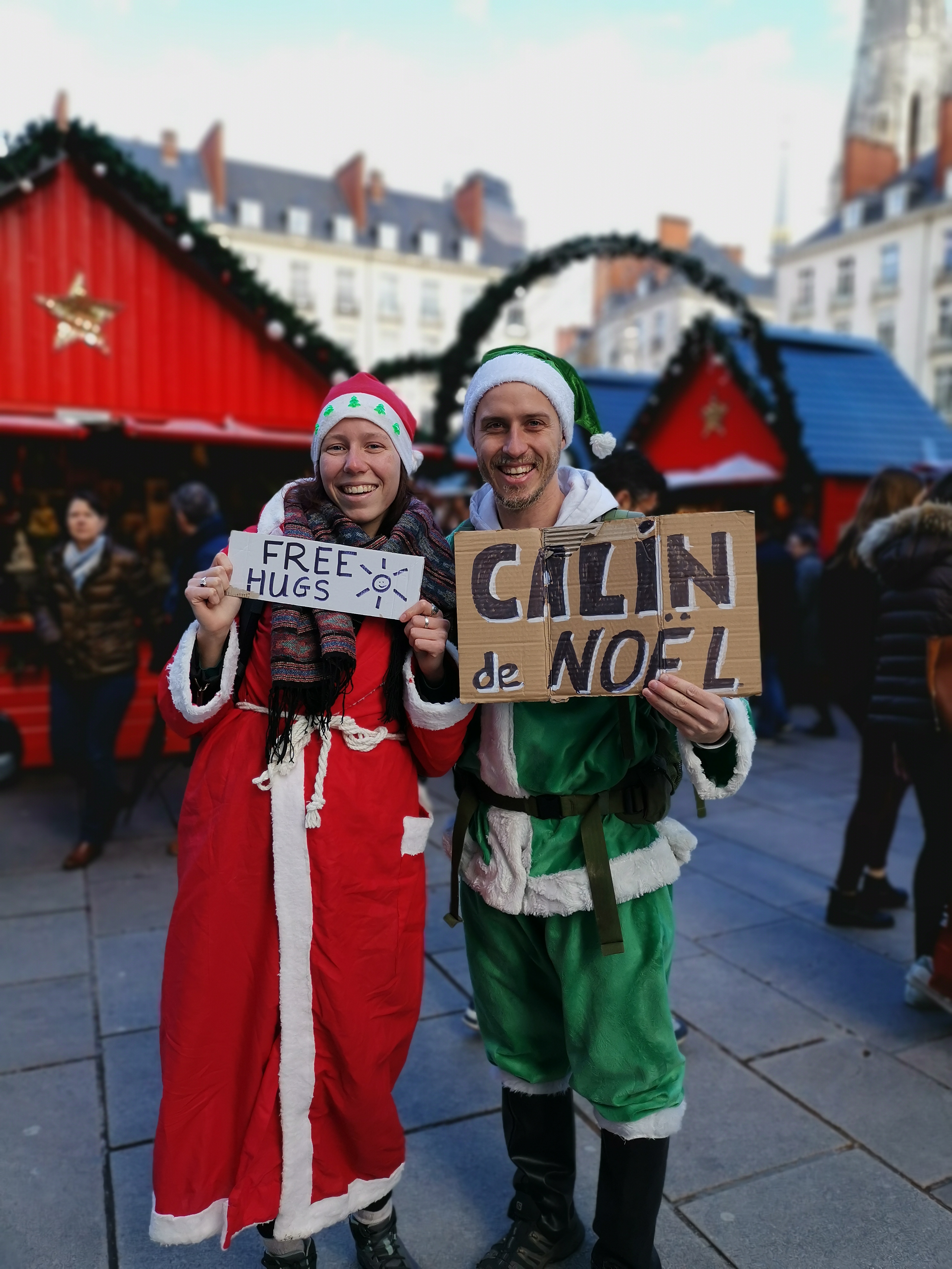 Tour de France Père Noël vert (solidarité)