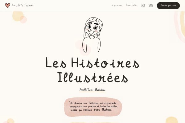 Capture du site Anaëlle Tarot