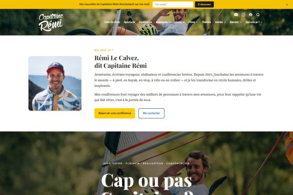 Capture du site Capitaine Rémi