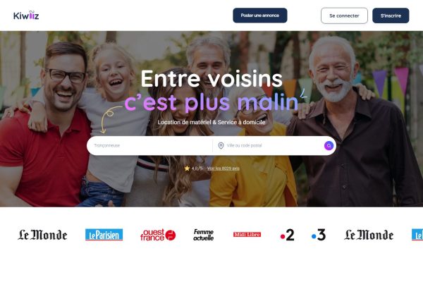 Capture du site Kiwiiz