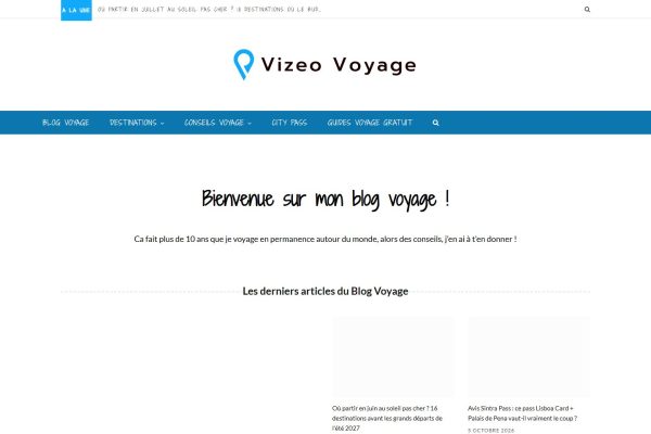 Capture du site Alex Vizeo